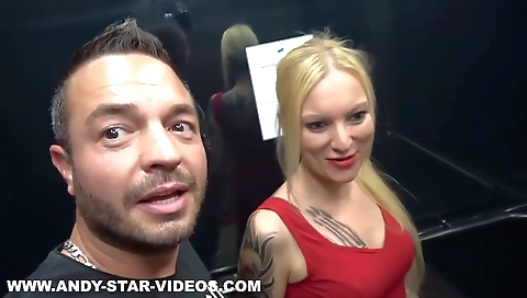 Sexy blonde model in whippedass video