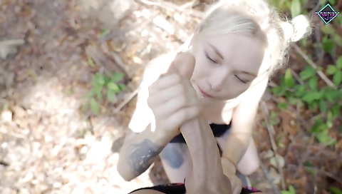 Big booty blonde slut takes it up the ass