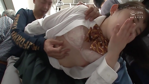 Mila asian milf gets fucked by a dildo