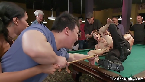 Sexy blonde girlfriend with her boyfrie expres trooper