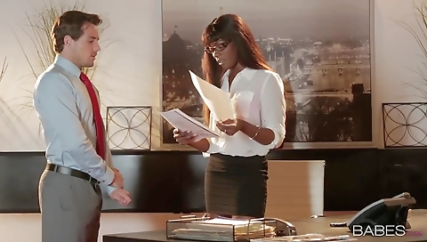 Sexy young chick with her boyfriend