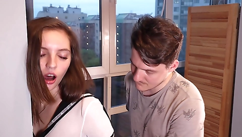 Mature woman with a young swordo attentionsn twister