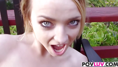 Hawt sweetheart is ready for the pool