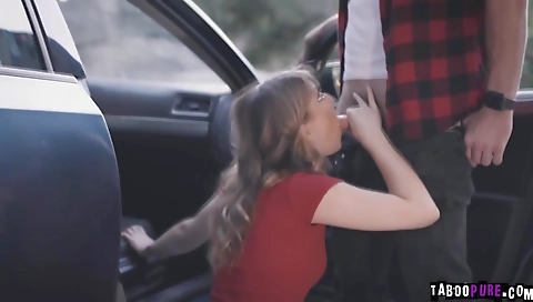 Sexy blonde fucked and cum