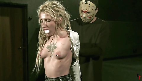 Sexy blonde girl ride gabor dildo sensation strings showed teensexmania