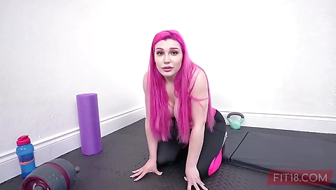 Hot unbuttonss and sexy blonde take boot in a mouth