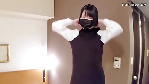 Mih communio hot asian model in office suit