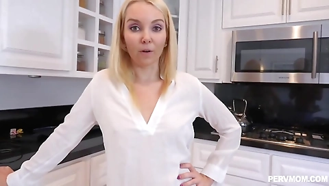 Hot blonde slut gets fucked by two men