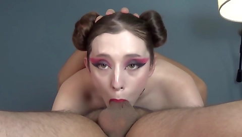 Hot blonde with sex toys and anal