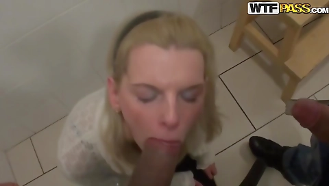 Sexy chick is alual threesome derriere millered by two guys